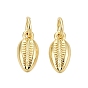 Латунные подвески, подвески в форме ракушек, золотые