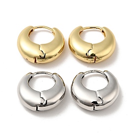 Толстые серьги-кольца из латуни с покрытием стойки для мужчин и женщин