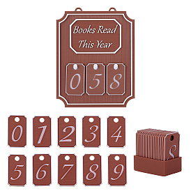 Пластиковые книги, прочитанные в этом году, книжная полка, прилавок, книжное украшение