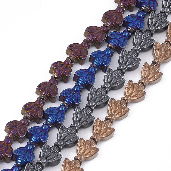 Гальванизировать немагнитных синтетический гематит бисер пряди, вакуумное покрытие pvd, летать