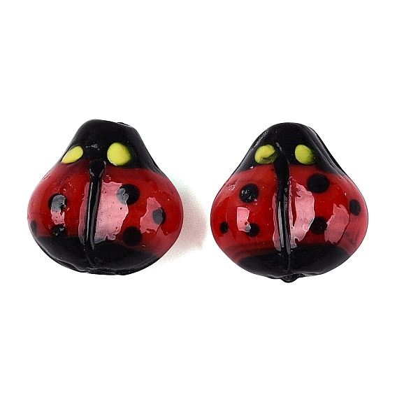 Handmade Lampwork Beads, Ladybug