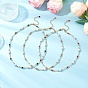 Natural Malaysia Jade Necklaces, with Shell Pearl Bead