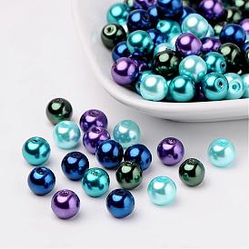 Mix océano perlas de cristal nacarado perla