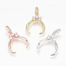 Латунные хомуты для изготовления кулонов, с кубического циркония, без свинца, без кадмии и без никеля, долговечный