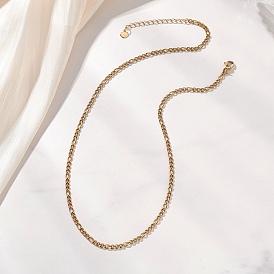 3мм 304 ожерелья из нержавеющей стали с цепочками Фигаро