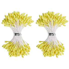 1 Экологически чистая сумка с матовым гипсовым цветочным сердечником, двойные головки цветок тычинка пестик, для изготовления искусственных цветов, альбом для вырезок, украшение дома