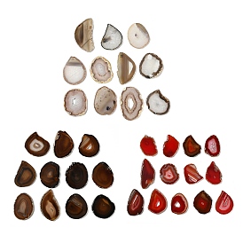 Крупные подвески из натурального друзового агата (окрашенного и подвергнутого термической обработке)., агатовые самородки, подвески