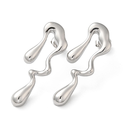 304 из нержавеющей стали серьги, тающая слеза