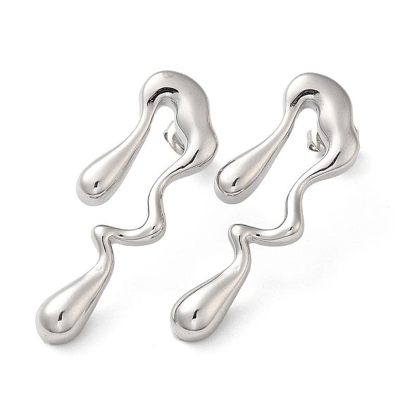 304 из нержавеющей стали серьги, тающая слеза