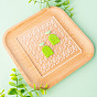 Leaf Texture Acrylic Embossing Folders, Concave-Convex Embossing Stencils, Printing Mold Clay Earring Tool