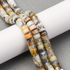 Природные желтые опал бусины пряди, диск, Heishi бусы