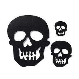 Wool Felt Skull Party Decorations, Halloween Themed Display Decorations, for Decorative Tree, Banner, Garland