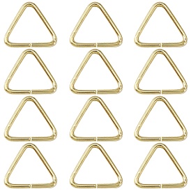 Латунное треугольное соединительное кольцо, застежка-молния, соединитель быстрой ссылки, подходит для просверленных бусин, тесьма, обвязочные мешки, долговечный