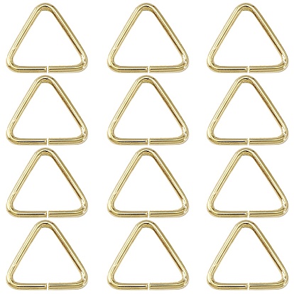 Латунное треугольное соединительное кольцо, застежка-молния, соединитель быстрой ссылки, подходит для просверленных бусин, тесьма, обвязочные мешки, долговечный