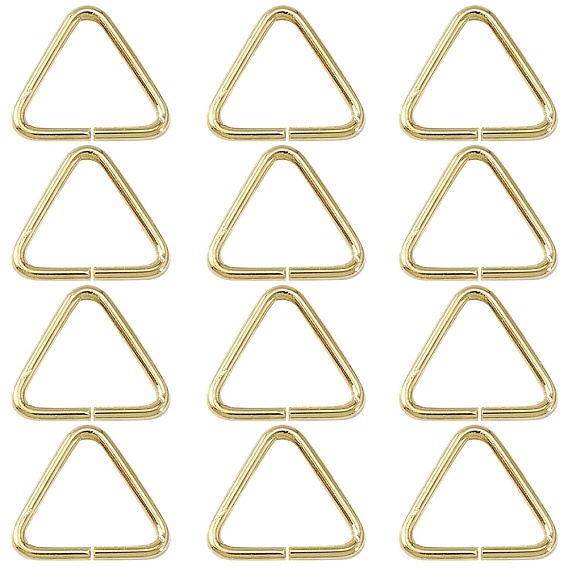 Латунное треугольное соединительное кольцо, застежка-молния, соединитель быстрой ссылки, подходит для просверленных бусин, тесьма, обвязочные мешки, долговечный