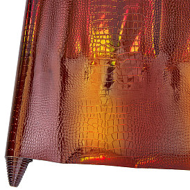 Ткань из ПВХ с лазерным крокодиловым узором, товары для рукоделия, прямоугольные