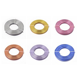 Aluminiumdraht, flacher Basteldraht, Lünettenstreifen Draht für Cabochons Schmuckherstellung