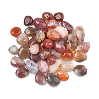 Натуральные бусины из малинового агата, обваленные камни, нет отверстий / незавершенного, самородки