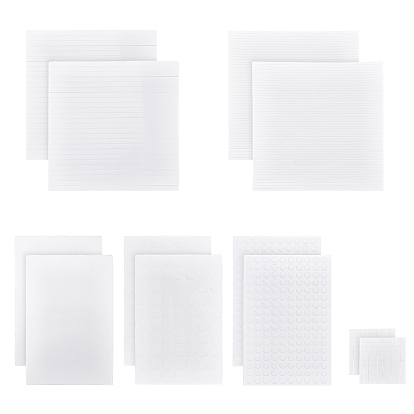 12 feuilles carrées et rectangulaires en mousse éponge papier adhésif double face, avec de la mousse