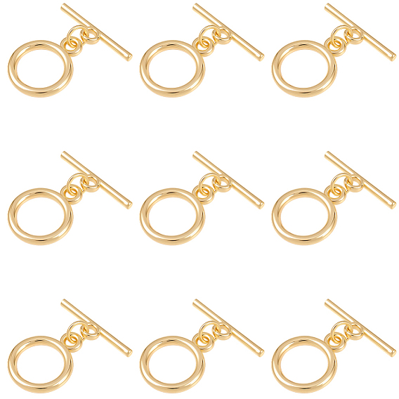 15 комплекты латунных застежек-тоглов, с прыжковых колец
