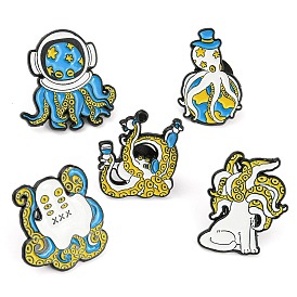 Octopus Enamel Pins, Alloy Badge for Backpack Clothes