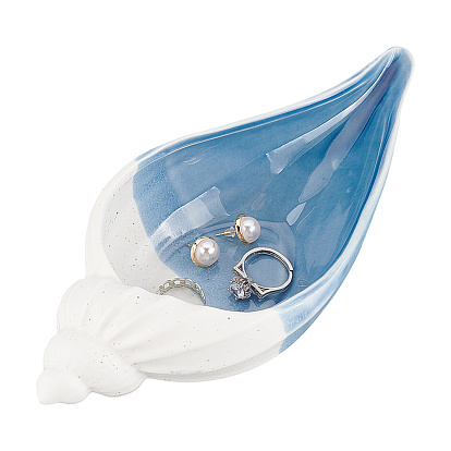 Керамическая тарелка для украшений на тему океана, лоток для хранения колец, , серьга