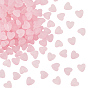300шт. 3 пакетики прозрачные матовые акриловые бусины, сердце