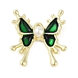 Подвески из эмали и сплава, с пластиковой имитацией жемчуга, очарование бабочки