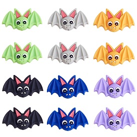 12шт 6 цвета силиконовые фокусные бусины, летучая мышь