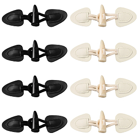 8 шт 2 цвета резиновые пуговицы, кнопки-переключатели из искусственной кожи с роговым покрытием, швейные принадлежности