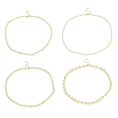 Ожерелья-цепочки из латуни с покрытием стойки для женщин, долговечный, без свинца и без кадмия