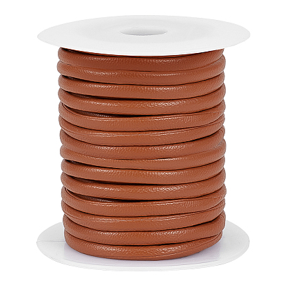 10 шнур из искусственной кожи, круглые, с пластиковыми бобин