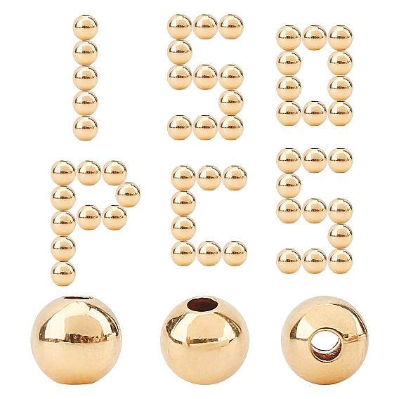 Латунные бусины, долговечный, круглые