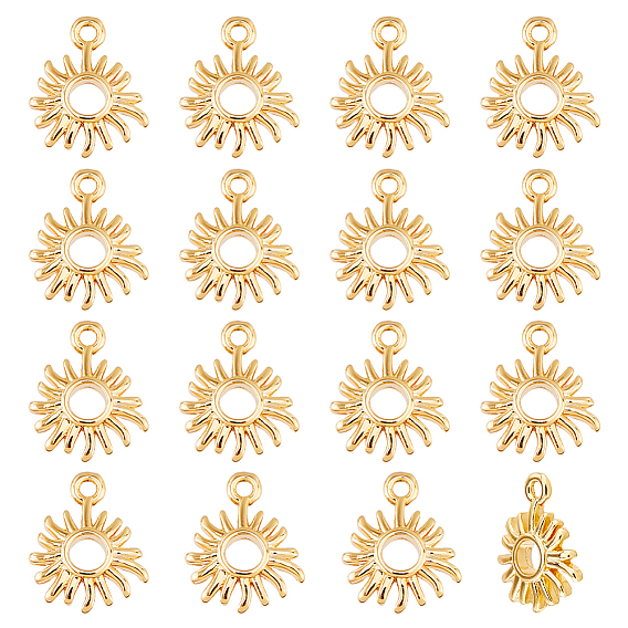 16 шт. Латунные подвески, солнце