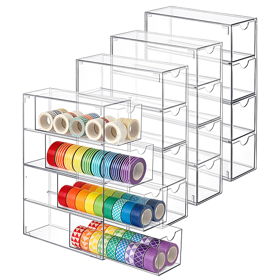 4-layer Acrylic Sunglasses Storage Box, Rectangle