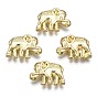 Rack Plating Alloy Beads, Cadmium Free & Lead Free, Elephant
