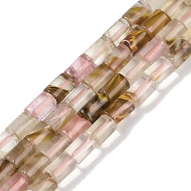 Tigerskin Glass Beads Strands, Column