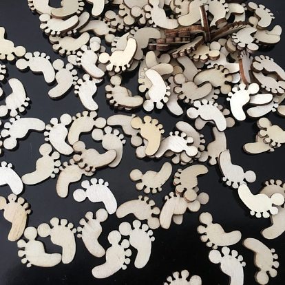 Undyed Wood Display Decorations, Home Decorations, Footprint