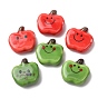 Фарфоровые бусины ручной работы, яблоко с улыбающимся лицом, яркие глазированный фарфор