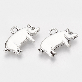 Сплавочные подвески тибетского стиля, поросенок