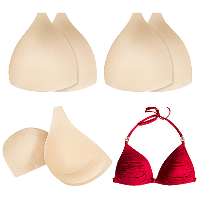 Полиэстеровые вкладыши для бюстгальтера, треугольные, с губкой