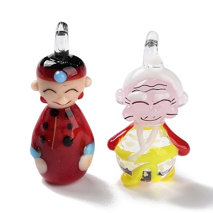 Подвески лэмпворк ручной работы, человек