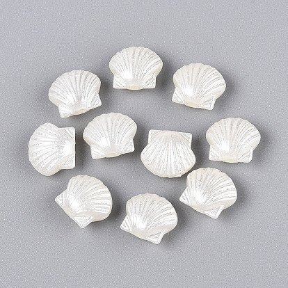 Абс пластиковые жемчужные бисера, формы раковины