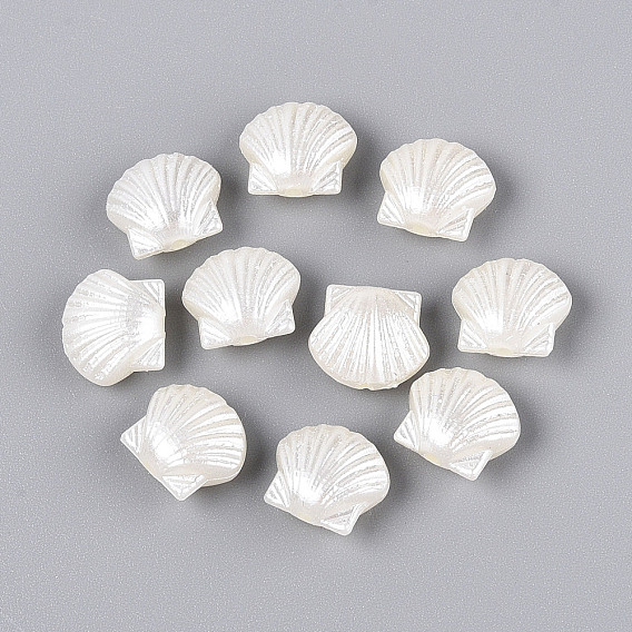 Абс пластиковые жемчужные бисера, формы раковины