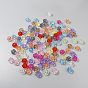 Plaqué couleur ab perles acryliques opaques, fleur