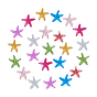 Resin Cabochons, with Glitter Powder, Starfish