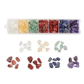 7 Style Natural Mixed Gemstone Beads, Chip