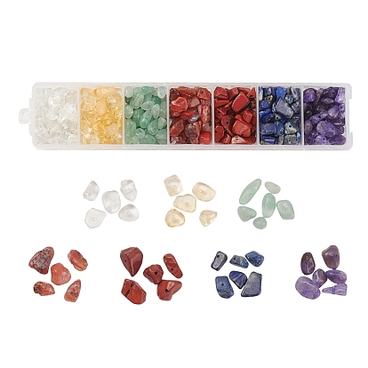 7 Style Natural Mixed Gemstone Beads, Chip