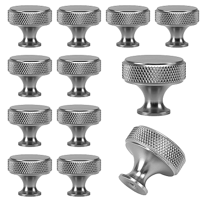 12Ручка для ящика из нержавеющей стали, с винтом, ручки шкафа, плоская круглая ручка для ящика, для дома, кабинет, шкаф и комод