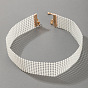 Chic Wide Geometric Pearl Necklace for Women - Elegant Minimalist Neck Chain Accessory